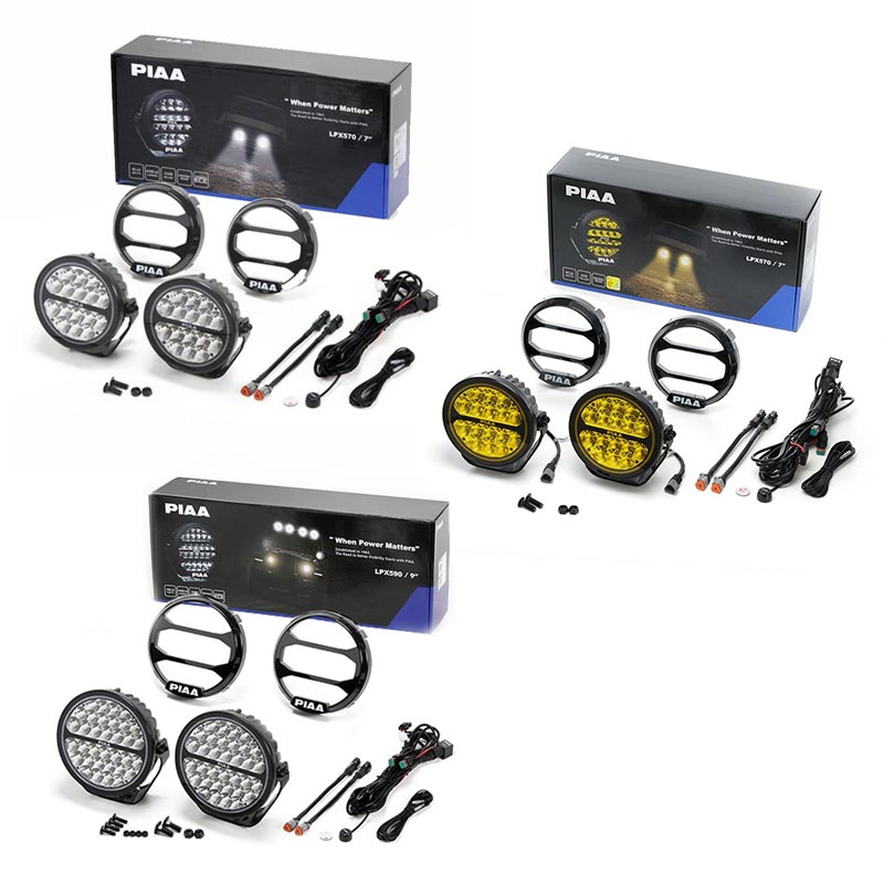 Kits de feux additionnels PIAA 7 et 9 pouces. Blackpines.fr