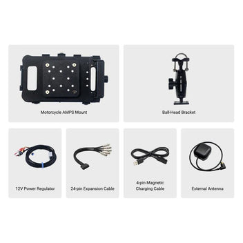 Kit de fixation et d'alimentation pour tablette GPS X72 Hugerock.