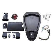 Kit V3 Motone Custom support plaque et feu Eldorado noir brillant.