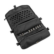 Sacoche à outils Kriega OS-TOOL ROLL ouverte.