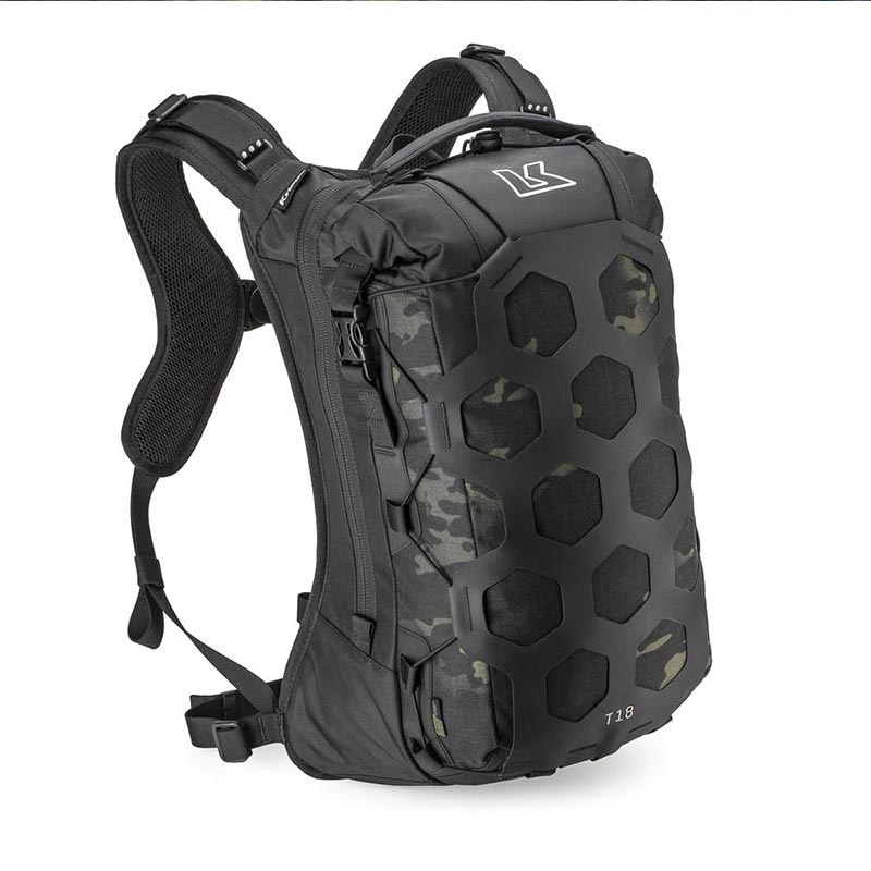 Sac à dos moto Kriega Trail18 Multicam® noir.