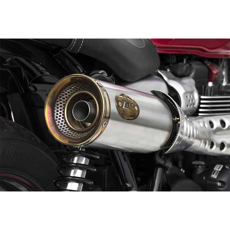 Ligne echappement Zard haute pour Triumph Speed et Street. Blackpines.fr
