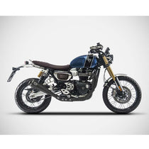 Ligne d'échappement basse Triumph Scrambler 1200 Zard. Blackpines.fr