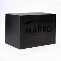 Packaging casque moto integral Marko Dark Side. Blackpines.fr