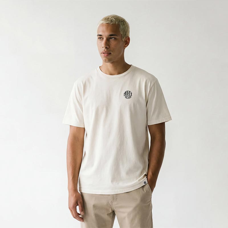 T-shirt homme manches courtes off-white regular Morex Custom Pasta.