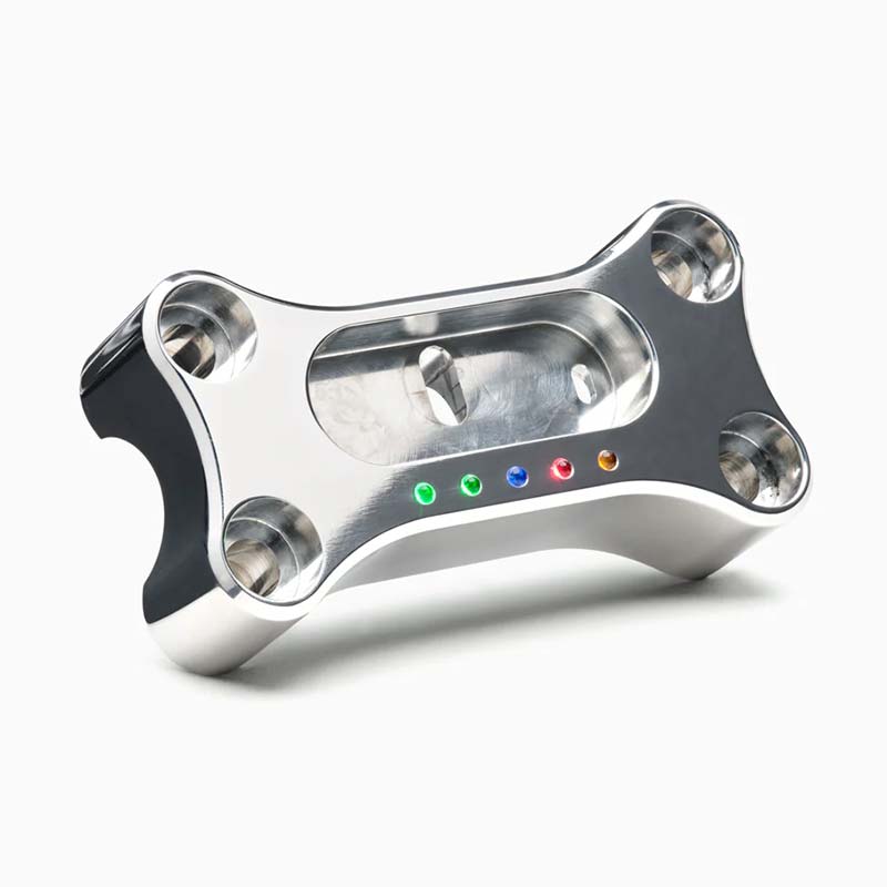 Support de compteur poli Motoscope Mini Motogadget. Blackpines.fr