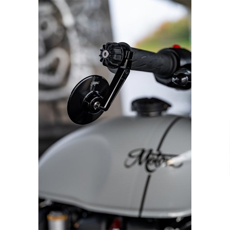 Retroviseurs moto embout de guidon Turismo Type S 80mm Motone Customs. Blackpines.fr