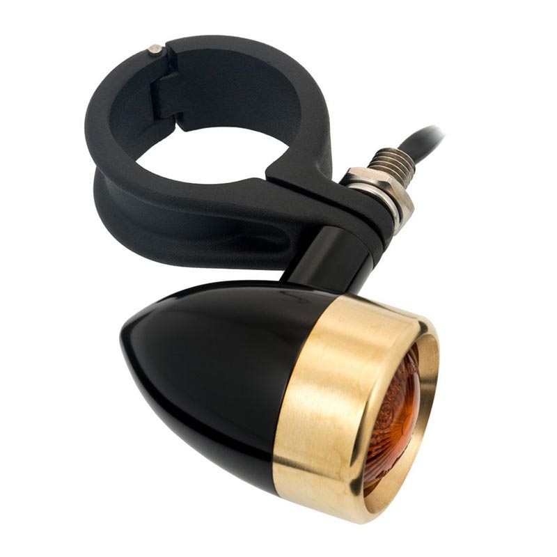 Supports de clignotants pour fourche 41mm Motone Customs Clampits. Blackpines.fr