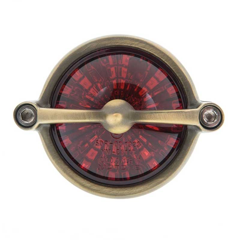 Feu arriere LED homologue BEL AIR laiton Motone Customs. Blackpines.fr