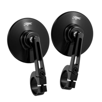 Retroviseurs moto embout de guidon Turismo Type S 80mm Motone Customs. Blackpines.fr