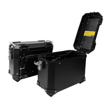 Paire de valises laterales moto ABS etanche X-PLOR KLS28N. Blackpines.fr