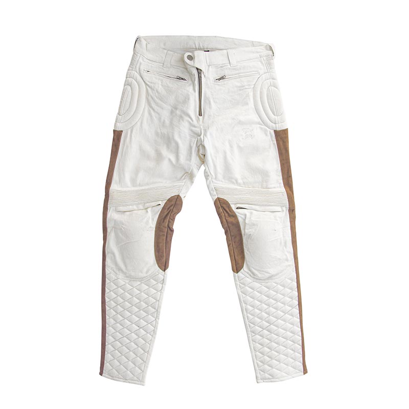 Pantalon moto Desert CE couleur ecru Age of Glory. Blackpines.fr
