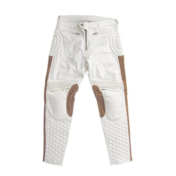 Pantalon moto Desert CE couleur ecru Age of Glory. Blackpines.fr