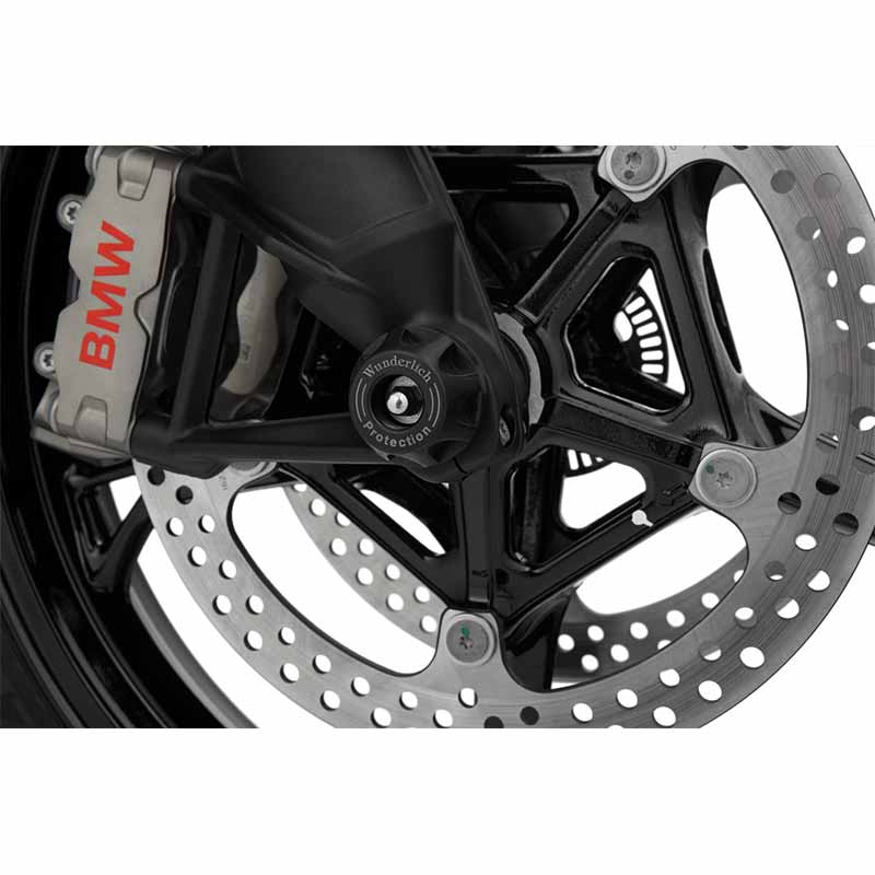 Protection essieu avant Doubleshock Wunderlich pour BMW R1300GS. Blackpines.fr