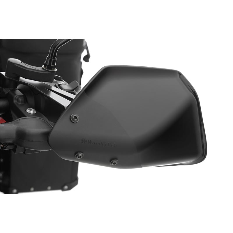 Protege-mains moto noirs Wunderlich pour Harley-Davidson Pan America 1250. Blackpines.fr
