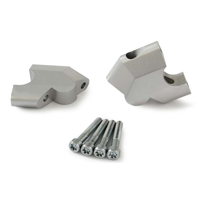Rehausseur guidon Wunderlich ERGO+ 44mm pour Ducati DesertX. Blackpines.fr