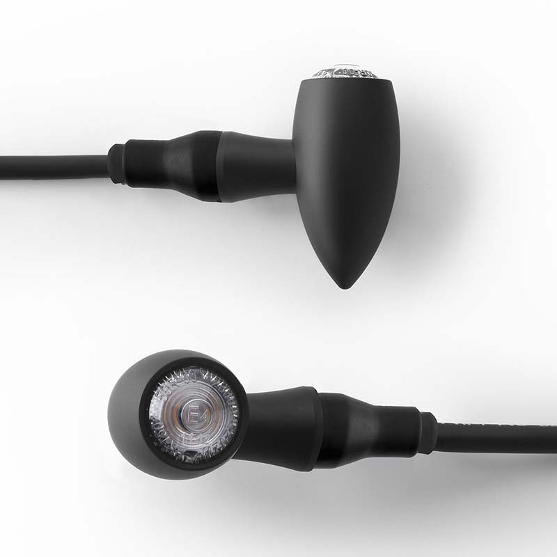 Clignotant LED SMD CLUB L Rizoma noir FR151B. Blackpines.fr