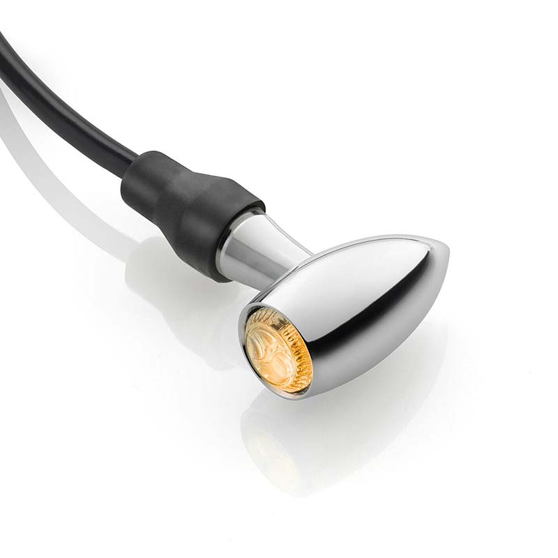 Clignotant LED SMD CLUB L Rizoma chrome FR151CH. Blackpines.fr