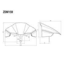 Saute-vent carbone et aluminium pour Ducati Streetfighter (ZDM159AK)  | Rizoma - blackpines.fr