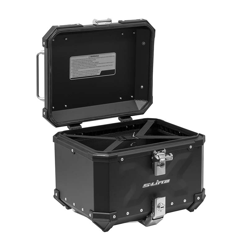 Top case alu noir 37 litres KS70N S-Line. Blackpines.fr