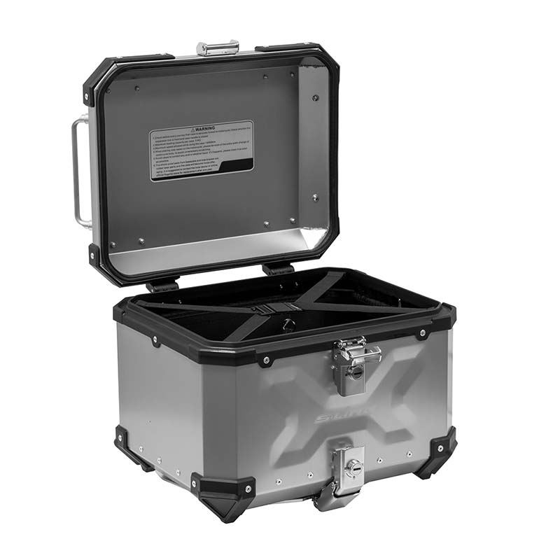 Top case alu silver 37 litres KS70S S-Line. Blackpines.fr