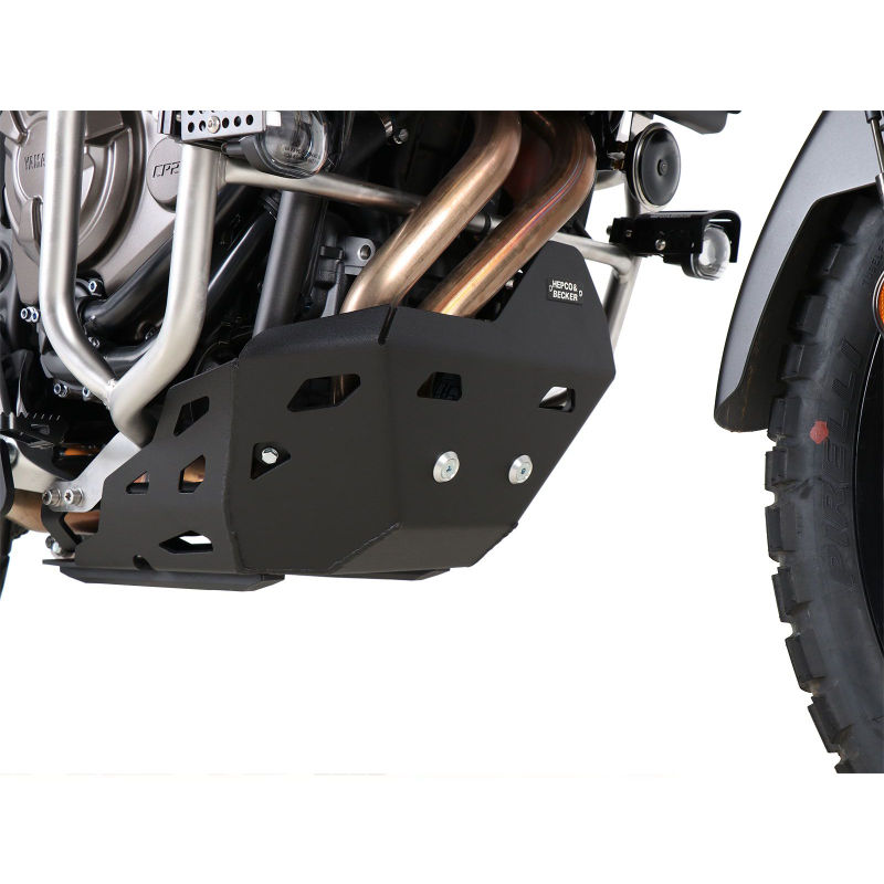 Sabot moteur noir Hepco & Becker pour Yamaha Ténéré 700.