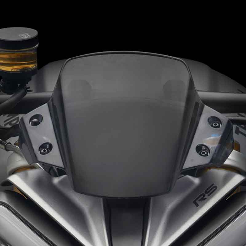 Saute-vent Rizoma ZTH064B pour Triumph Speed Triple 1200rs. Blackpines.fr 