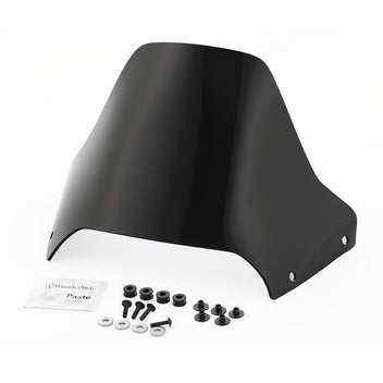 Saute vent moto noir Wunderlich Flowjet pour Ducati DesertX. Blackpines.fr
