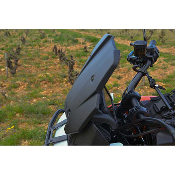 Saute vent moto noir Flowjet Wunderlich pour Pan America 1250. Blackpines.fr