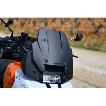 Saute vent moto noir Flowjet Wunderlich pour Pan America 1250. Blackpines.fr