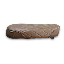 Selle mono marron diamant scrambler pour Royal Enfield serie 650. Blackpines.fr