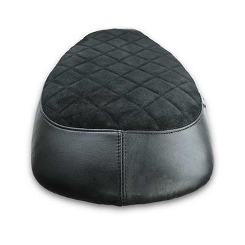 Selle plate Classique noire diamant Bonvent Motorbikes pour Interceptor et Continental GT. Blackpines.fr
