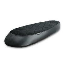 Selle plate Classique noire diamant Bonvent Motorbikes pour Interceptor et Continental GT. Blackpines.fr