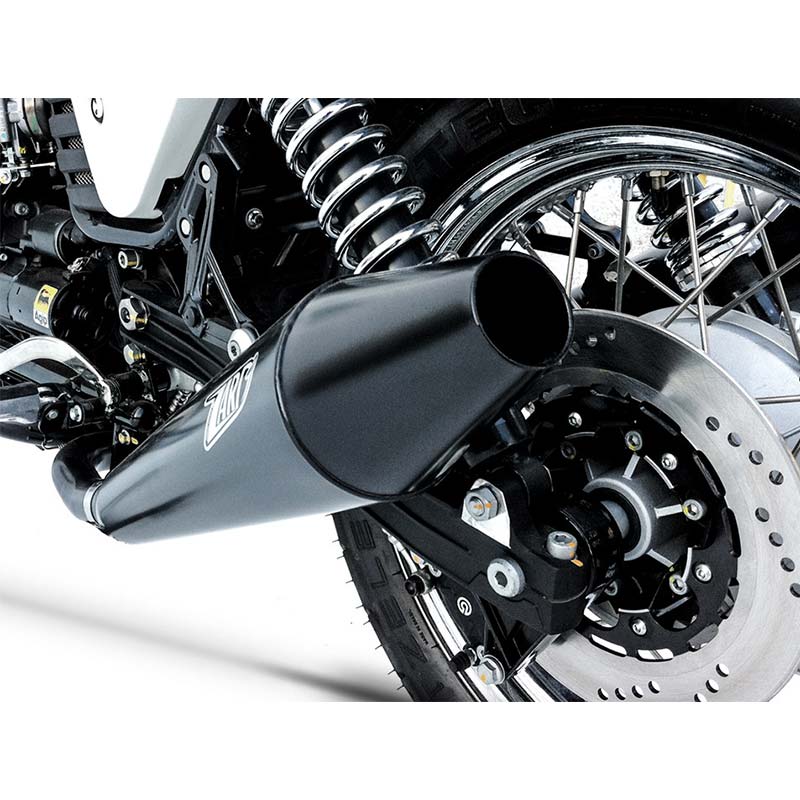 Silencieux coniques Zard pour Moto Guzzi V7 750 Café racer 2009-2012.