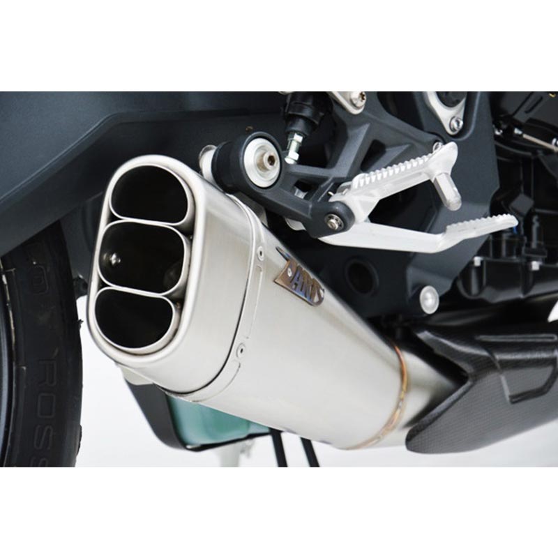 Silencieux racing Zard position basse pour Triumph Street Triple 675 (2013-2016).