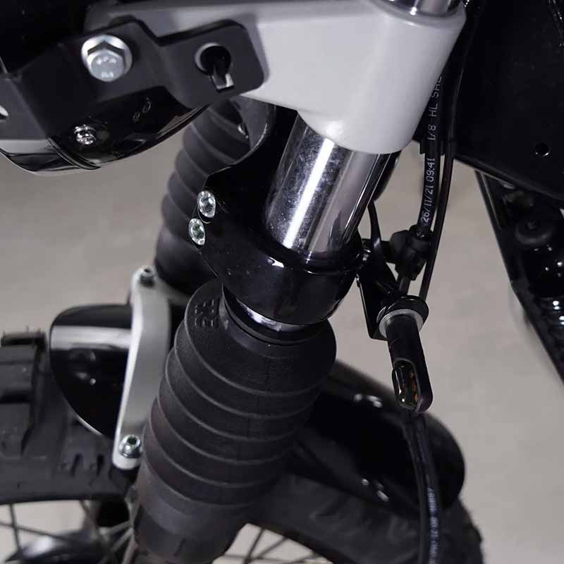 Supports clignontants pour Royal Enfield 650 Bonvent. Blackpines.fr