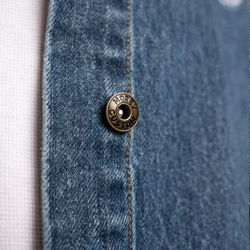 Sur-chemise denim bleue Morex Custom FRAME.