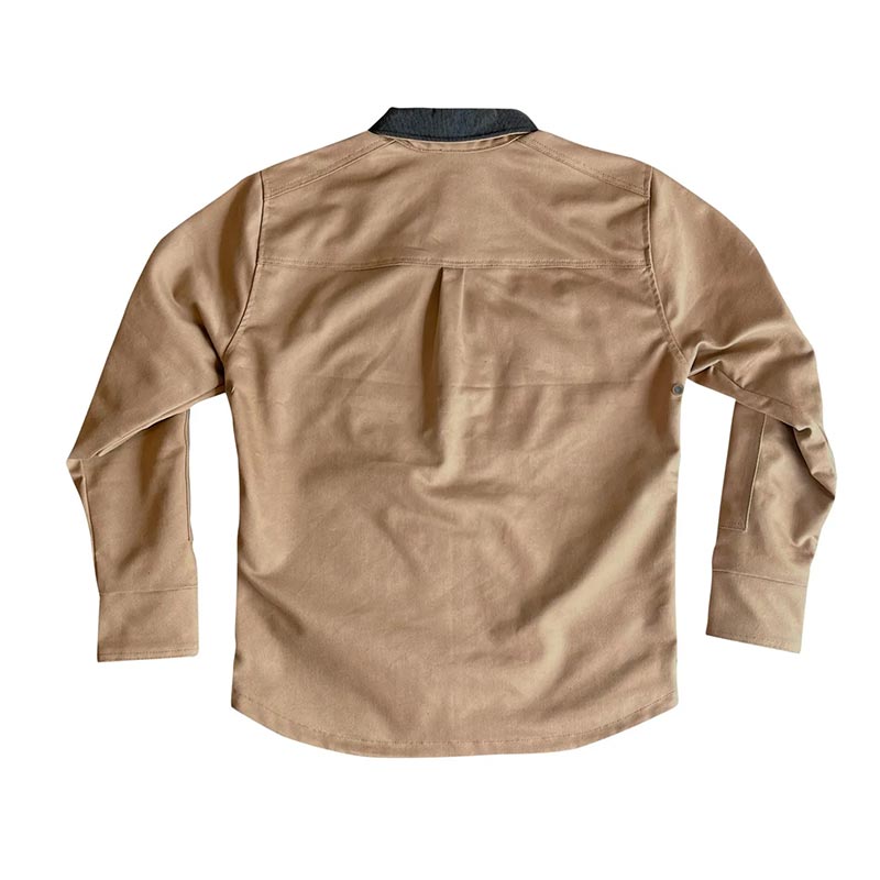Sur-chemise moto beige RUNAWAY RIDING SHIRT CE AA | Age of Glory