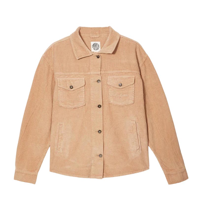 Surchemise unisexe velours camel JAM Morex Custom.