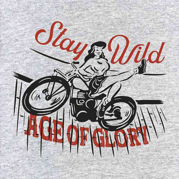 Tee Shirt gris homme Wall of Death Age of Glory. Blackpines.fr