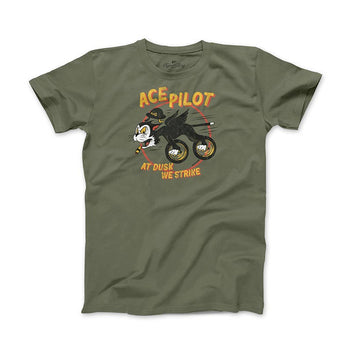 Tee shirt homme kaki Ace Pilot Age of Glory. Blackpines.fr