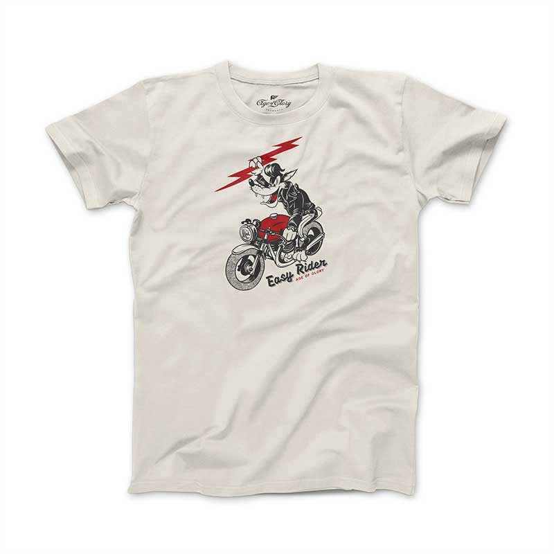 Tee shirt homme ecru Easy Rider Age of Glory. Blackpines.fr