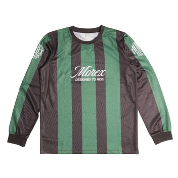 T-Shirt manches longues rayé vert et noir Morex Custom Ramos.