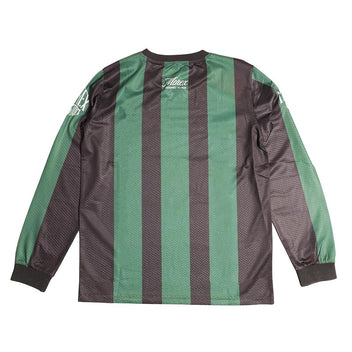 T-Shirt manches longues rayé vert et noir Morex Custom Ramos.