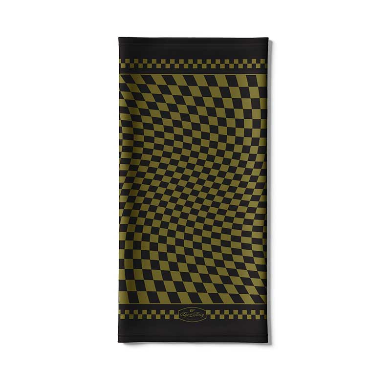 Tour de cou Twisted Checkers noir et kaki Age of Glory. Blackpines.fr