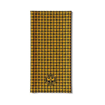 Tour de cou moto Diamonds noir et jaune Age of Glory. Blackpines.fr