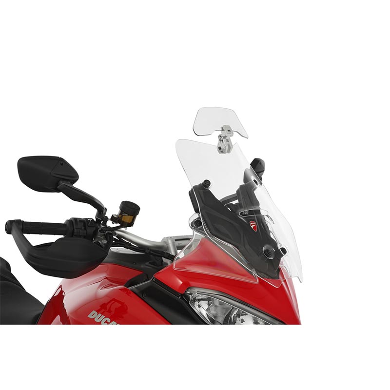 Deflecteur bulle moto Wunderlich Vario Ergo+ argent. Blackpines.fr