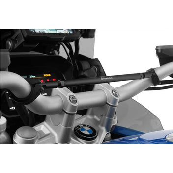 Barre centrale de guidon moto Wunderlich 250mm noire. Blackpines.fr