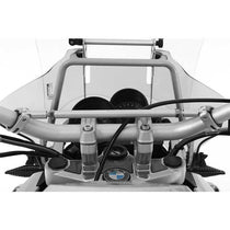 Barre centrale de guidon moto Wunderlich 300mm argent. Blackpines.fr