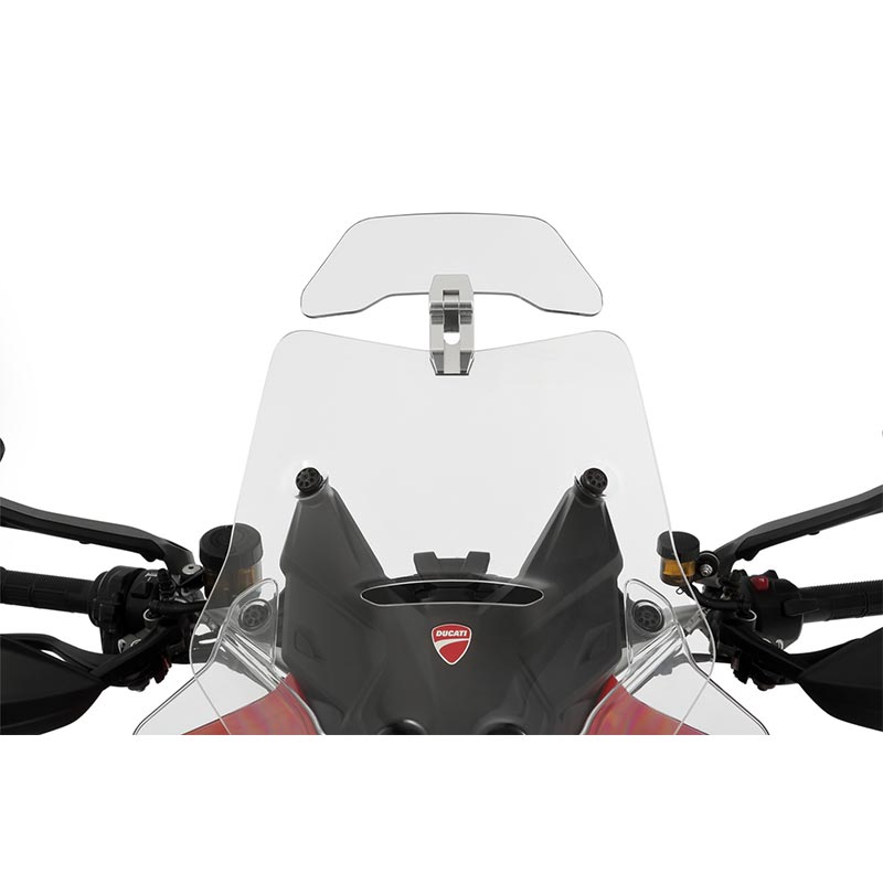 Deflecteur bulle moto Wunderlich Vario Ergo+ argent. Blackpines.fr